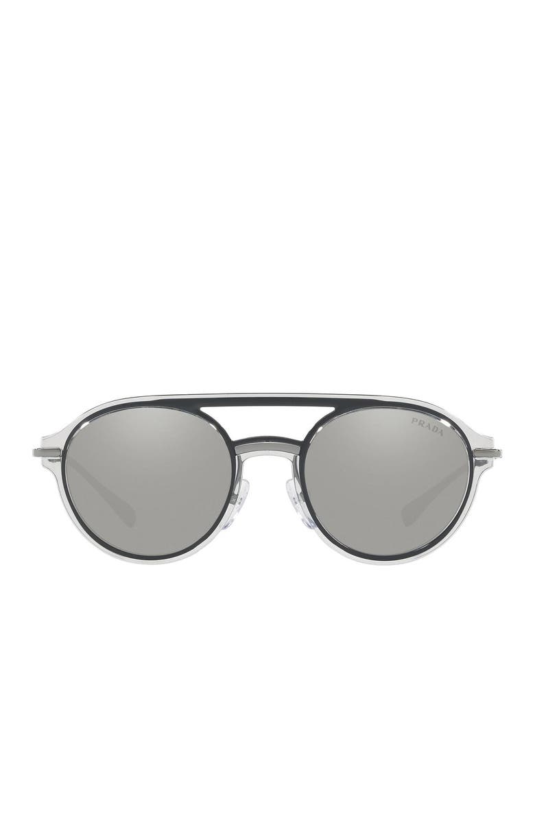 Prada Linea Rossa 51mm Aviator Sunglasses, Alternate, color,