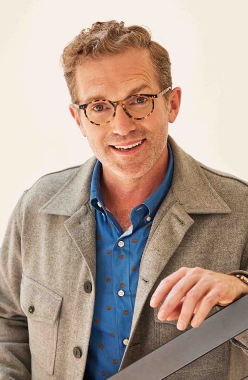 Eyebobs Case Closed 49mm Round Reading Glasses In Brown