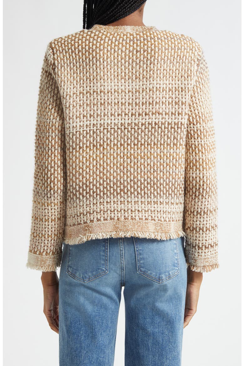 Sariyah Cotton Blend Knit Jacket, Alternate, color, DESERT KHAKI MULTI