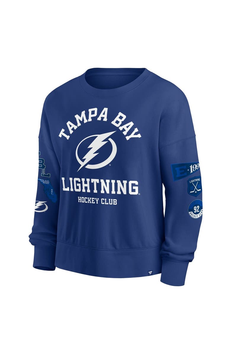FANATICS Women's Fanatics Blue Tampa Bay Lightning Go Team Pullover Sweatshirt, Alternate, color, Blue