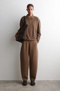 COS Merino Wool Barrel-Leg Pants