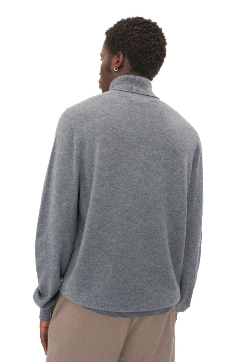 Gobi Cashmere Essential Turtleneck Cashmere Sweater, Alternate, color, Dim Gray