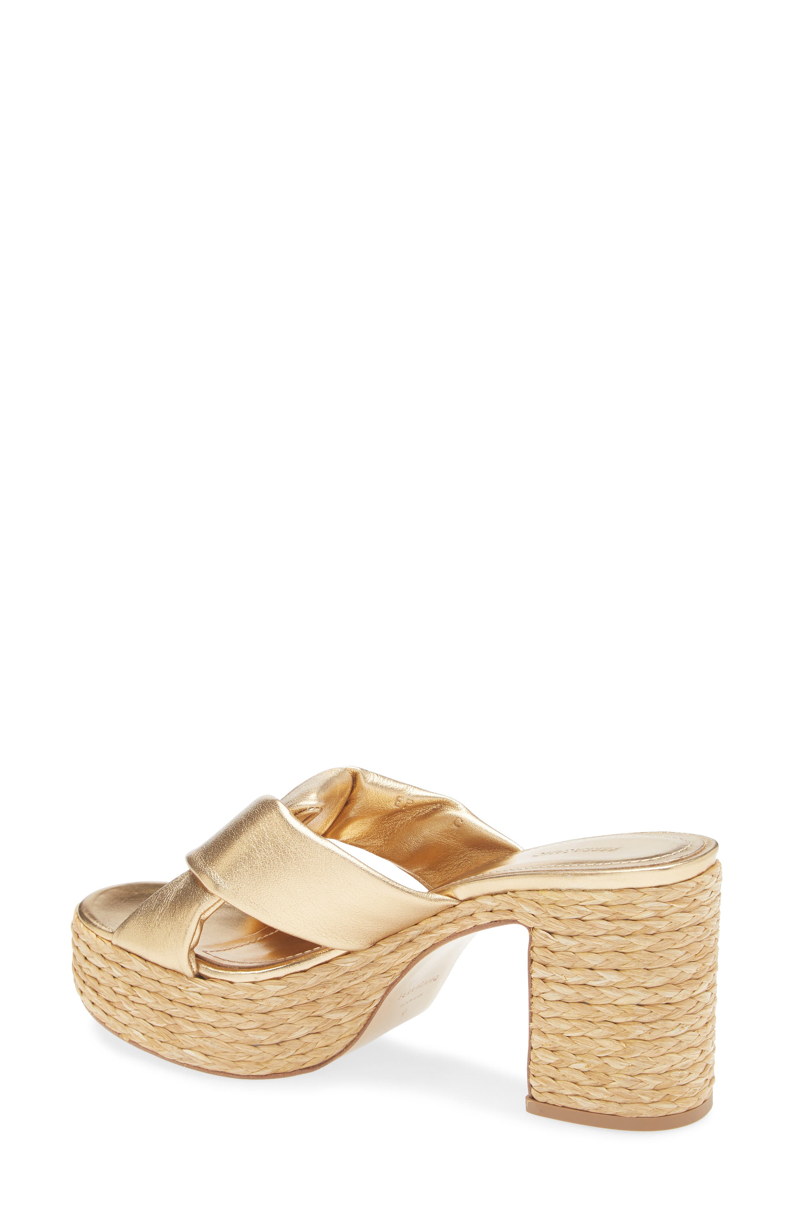 FERRAGAMO Douglas Platform Slide Sandal, Alternate, color, 