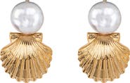 Jennifer Behr Laguna Shell Drop Earrings