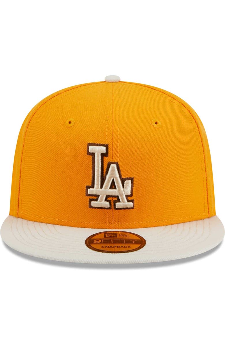 New Era Men's New Era Gold Los Angeles Dodgers Tiramisu 9FIFTY Snapback Hat, Alternate, color, Gold