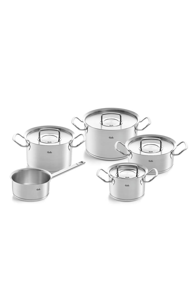 Fissler Original-Profi Collection Stainless Steel Set with Metal Lids, Main, color, Stainless Steel