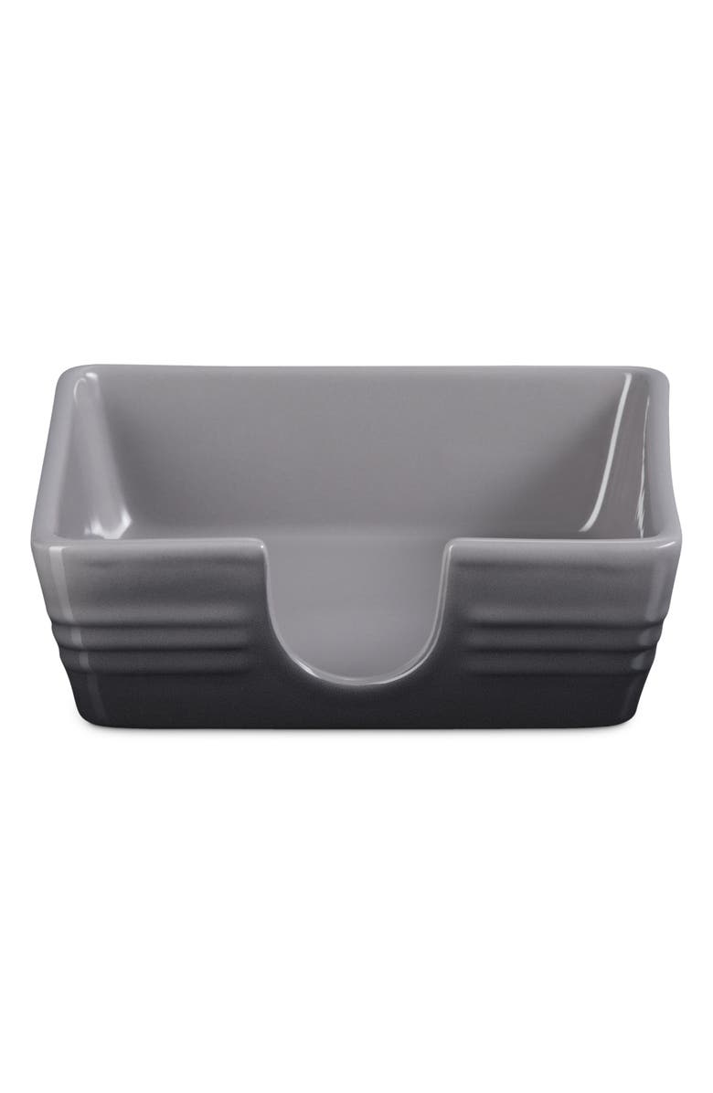 Le Creuset Signature Stoneware Cocktail Napkin Holder, Alternate, color, Oyster