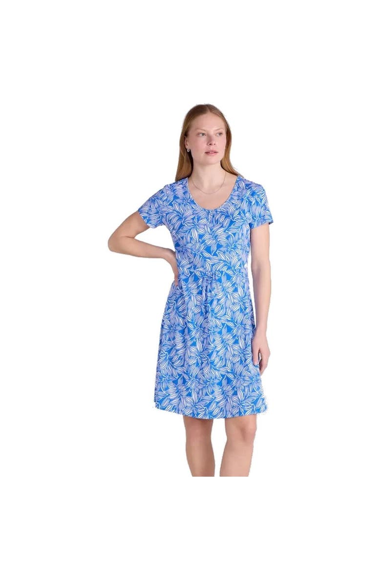 Essentials Lora Stripe Skater Dress, Alternate, color, Blue