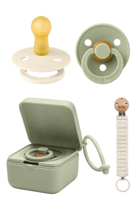 Pacifer, Pacifier Box & Pacifier Clip Set
