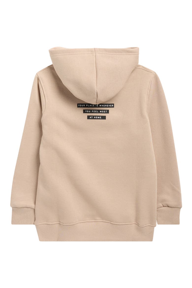 Kids' Polaroid Graphic Hoodie, Alternate, color, KHAKI