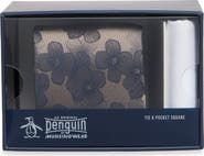 Original Penguin Munson Floral Tie & Pocket Square Set