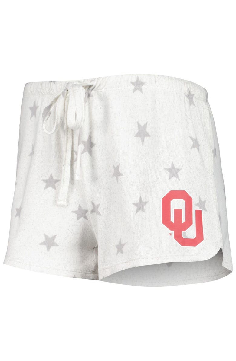 CONCEPTS SPORT Women's Concepts Sport Cream Oklahoma Sooners Agenda Stars Tank Top and Shorts Sleep Set, Alternate, color, Cream