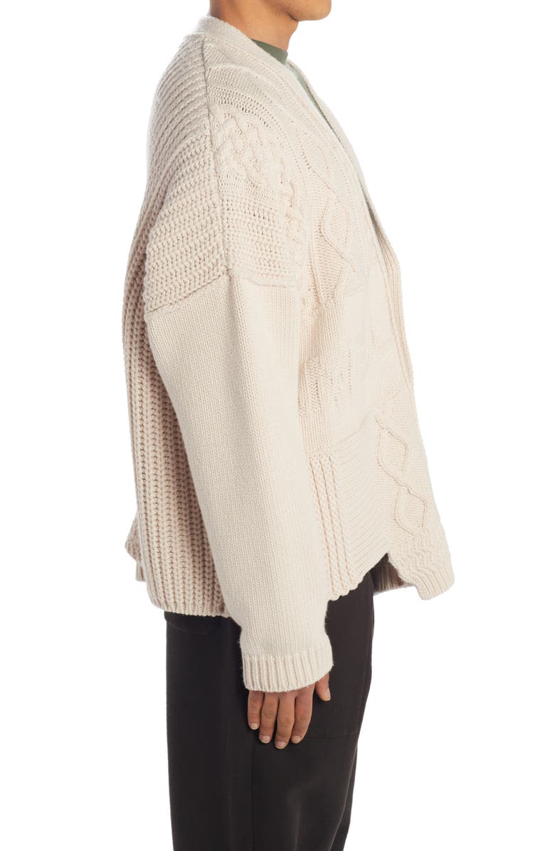 Ambush Asymmetrical Mixed Stitch Cardigan, Alternate, color,