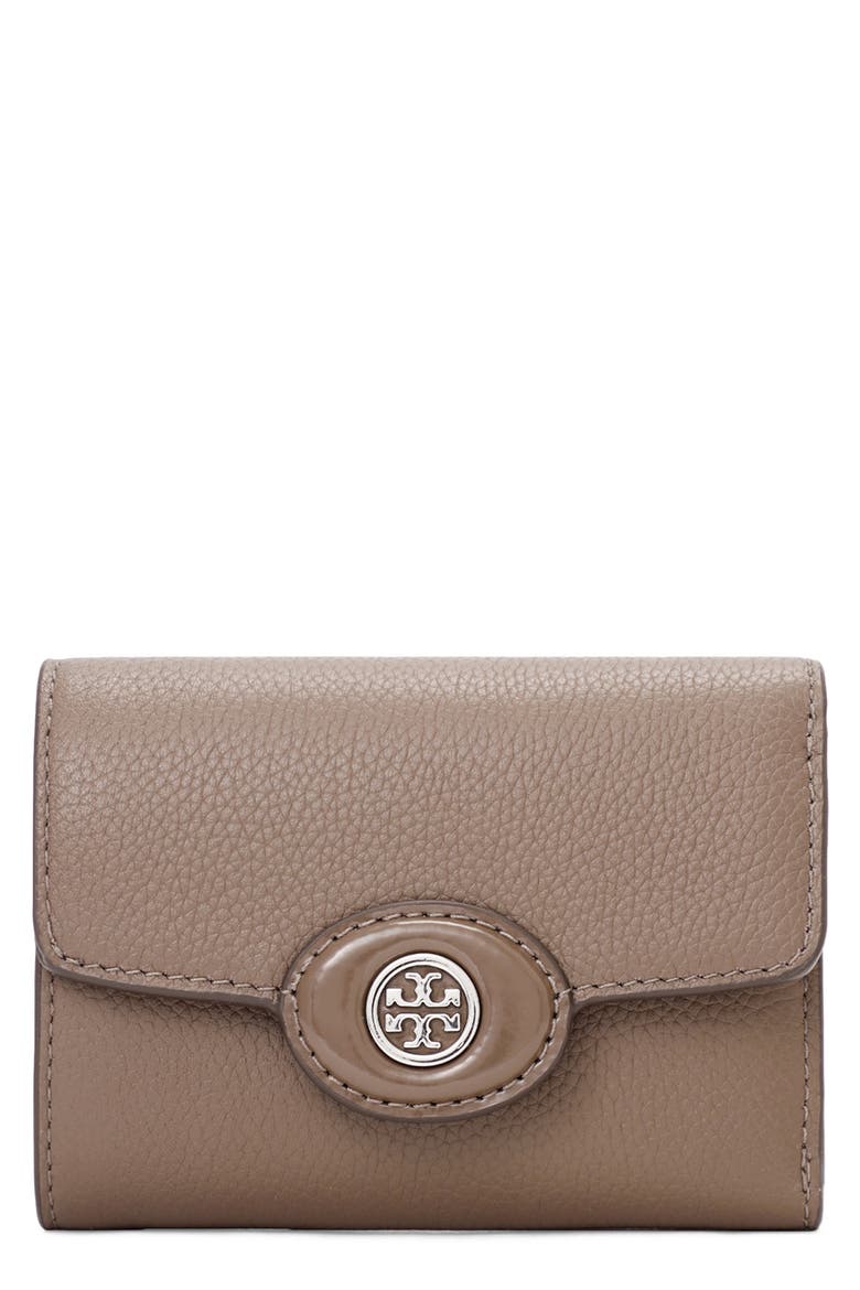 Robinson Small Pebbled Leather Wallet, Main, color, WILD MUSHROOM