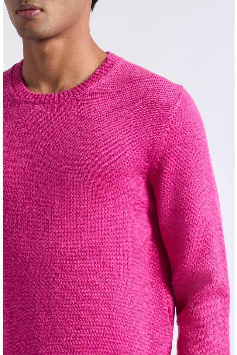 Chunky Merino Wool Sweater, Alternate, color, PINK