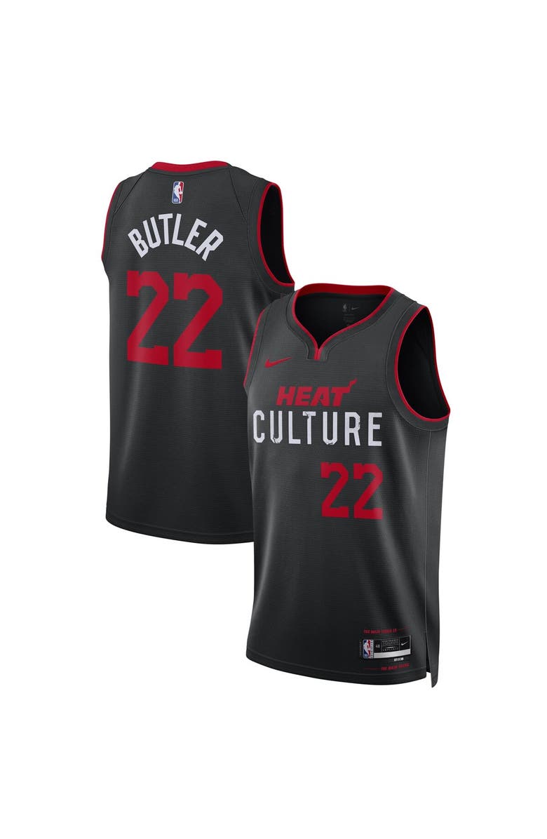 Nike Unisex Nike Jimmy Butler Black Miami Heat 2023/24 Swingman Jersey - City Edition, Alternate, color, 