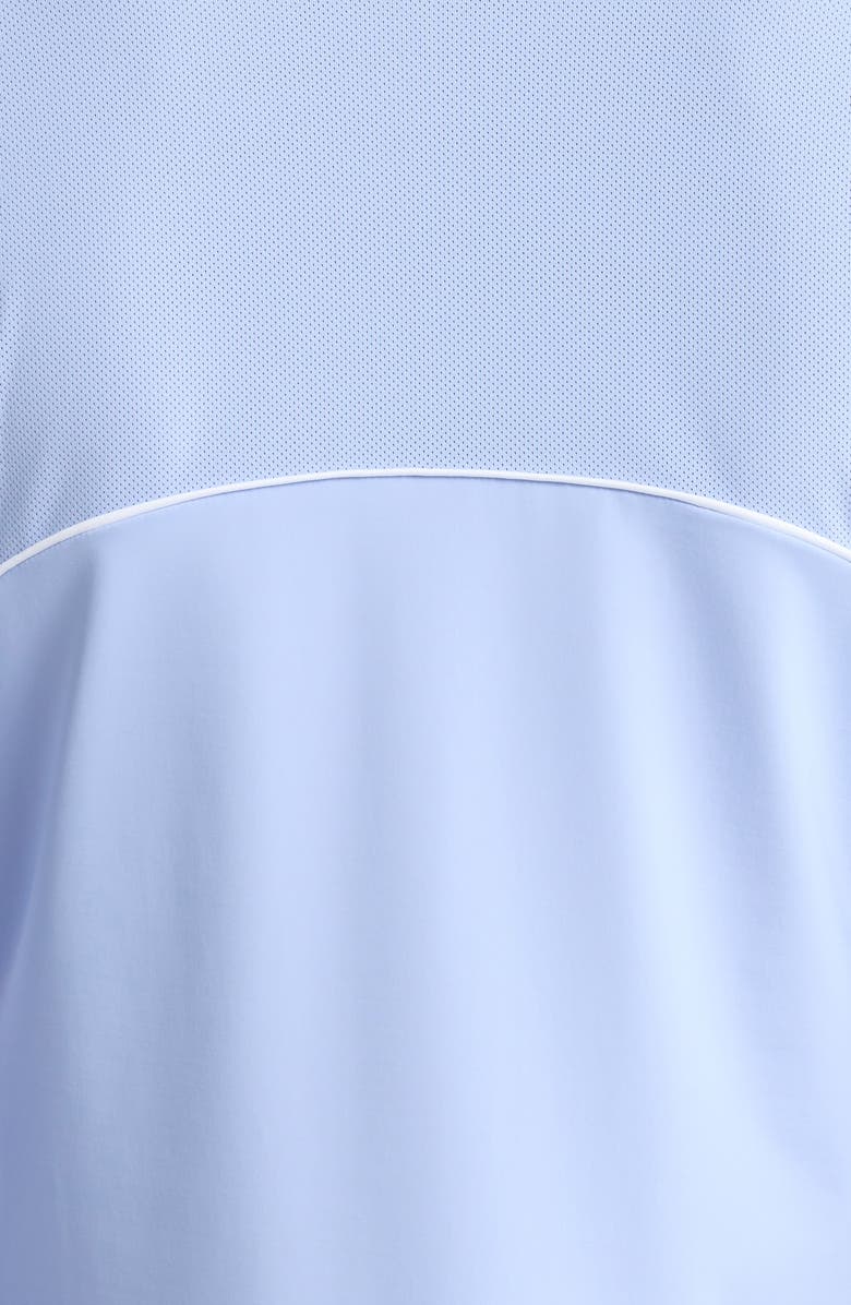 G/FORE Contrast Mesh Silky Tech Quarter Zip Top, Alternate, color, Willow