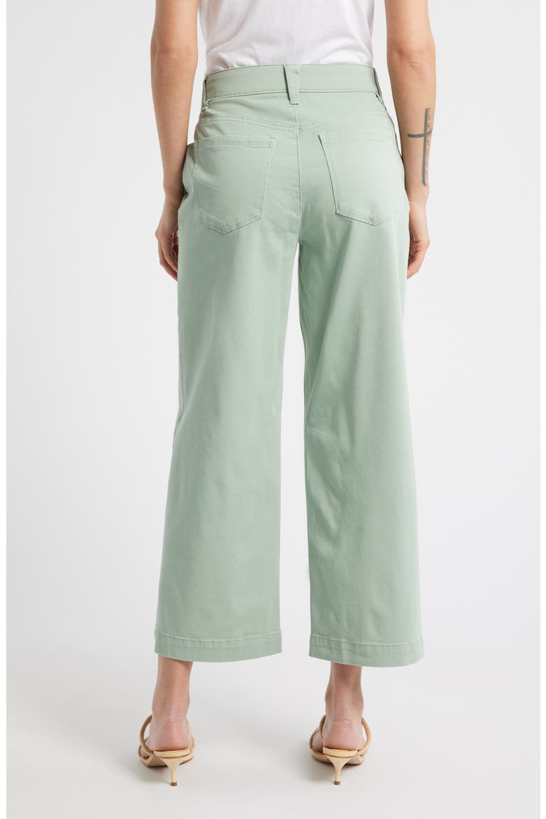Sam High Waist Ankle Wide Leg Twill Pants, Alternate, color, FROSTY MINT
