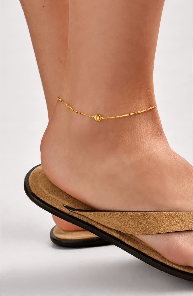 Katie Loxton Aphira Anklet, Alternate, color, Gold Coated