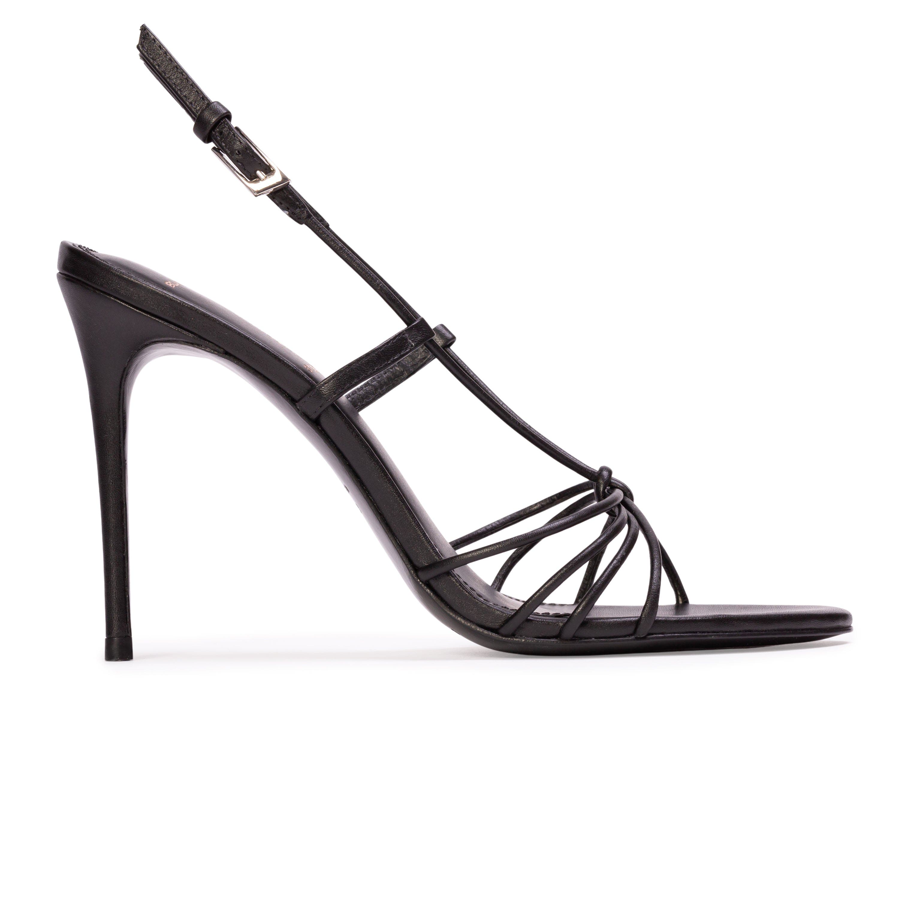 Fern 100 Leather Sandal, Main, color, Black Leather