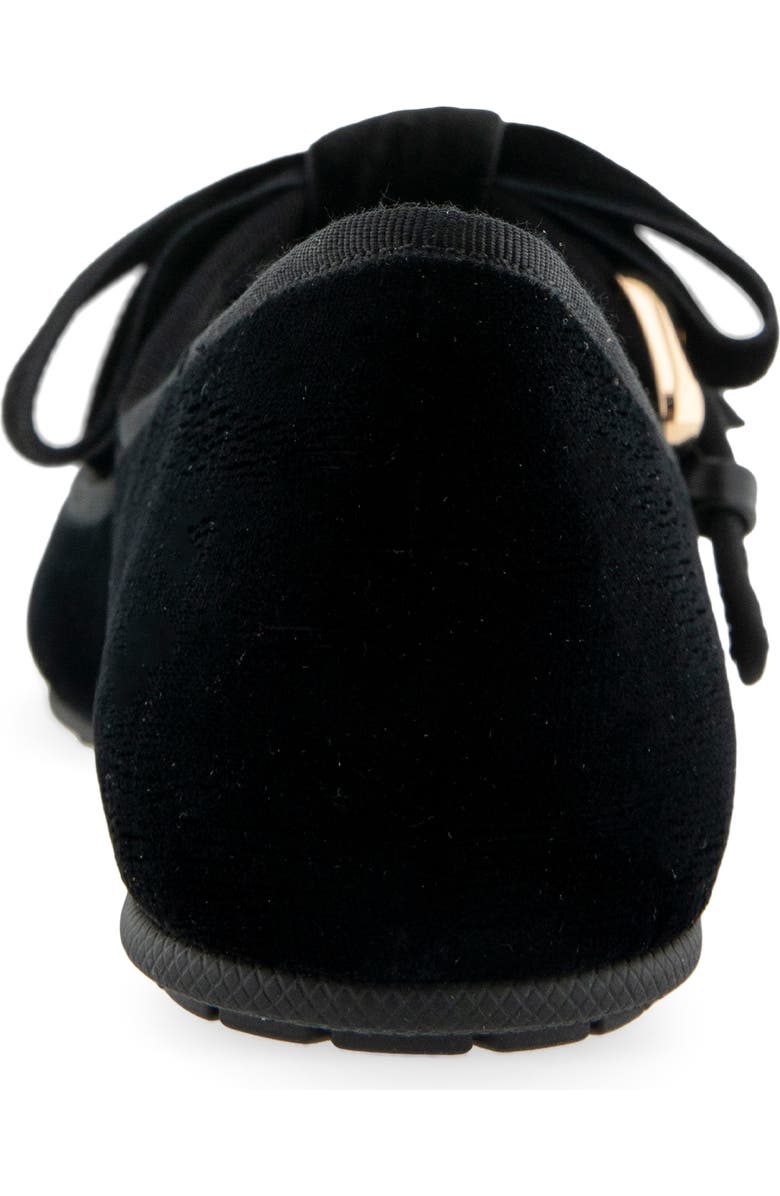 Aerosoles Poppy Mary Jane Flat, Alternate, color, Black Velvet Fabric