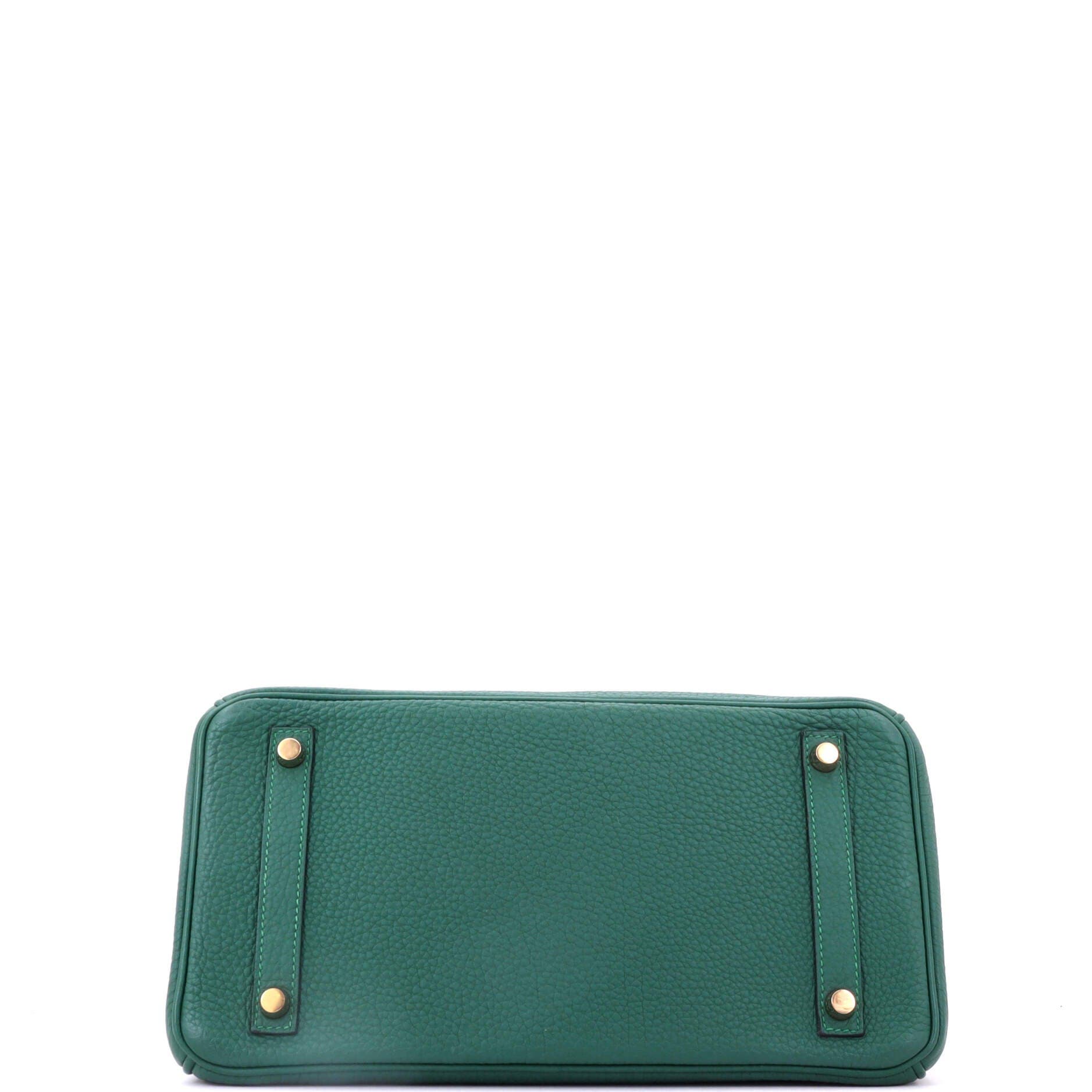 Birkin Handbag Green Togo with Gold Hardware 30, Alternate, color, Green