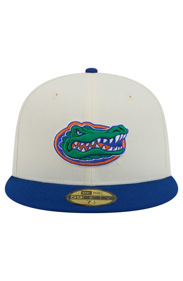 New Era Men's New Era Cream Florida Gators Chrome 59FIFTY Fitted Hat, Alternate, color, 