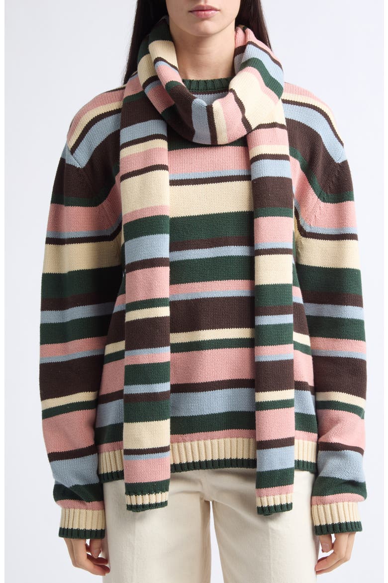 Ollie Striped Cotton Scarf, Alternate, color, OPEN MISCELLANEOUS