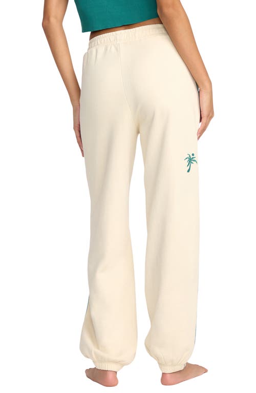 Billabong Triple Palms Fleece Joggers In White