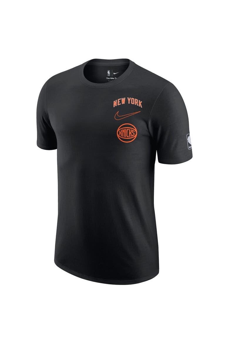 Men's Nike Black New York Knicks 2022/23 City Edition Courtside Max90 Vintage Wash T-Shirt, Alternate, color, Black