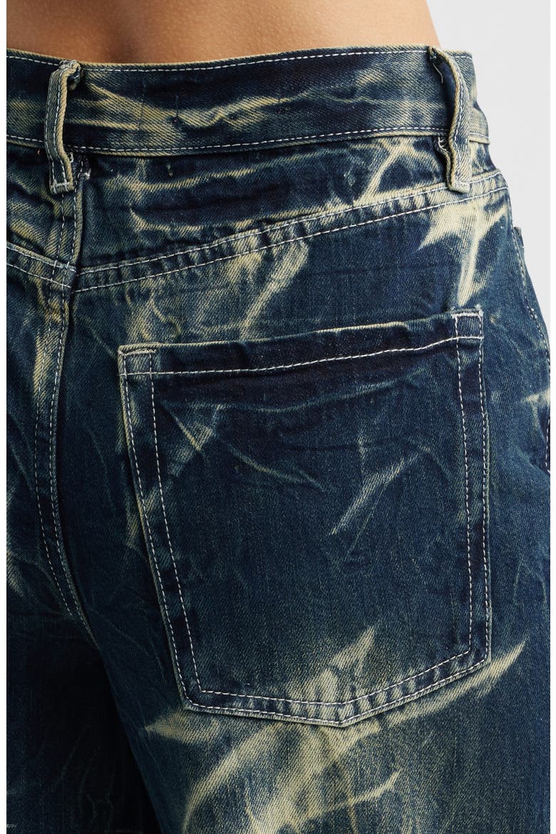 Billie Baggy Wide Leg Jeans, Alternate, color, DARK BLUE