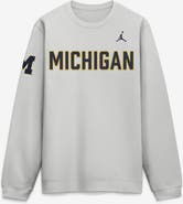 Jordan Brand Men's Jordan Brand Gray Michigan Wolverines 2026 Sideline Club Sweatshirt