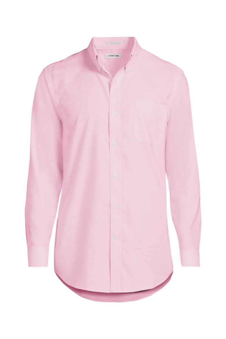 Tall No Iron Supima Oxford Dress Shirt, Alternate, color, Light Rose Pink