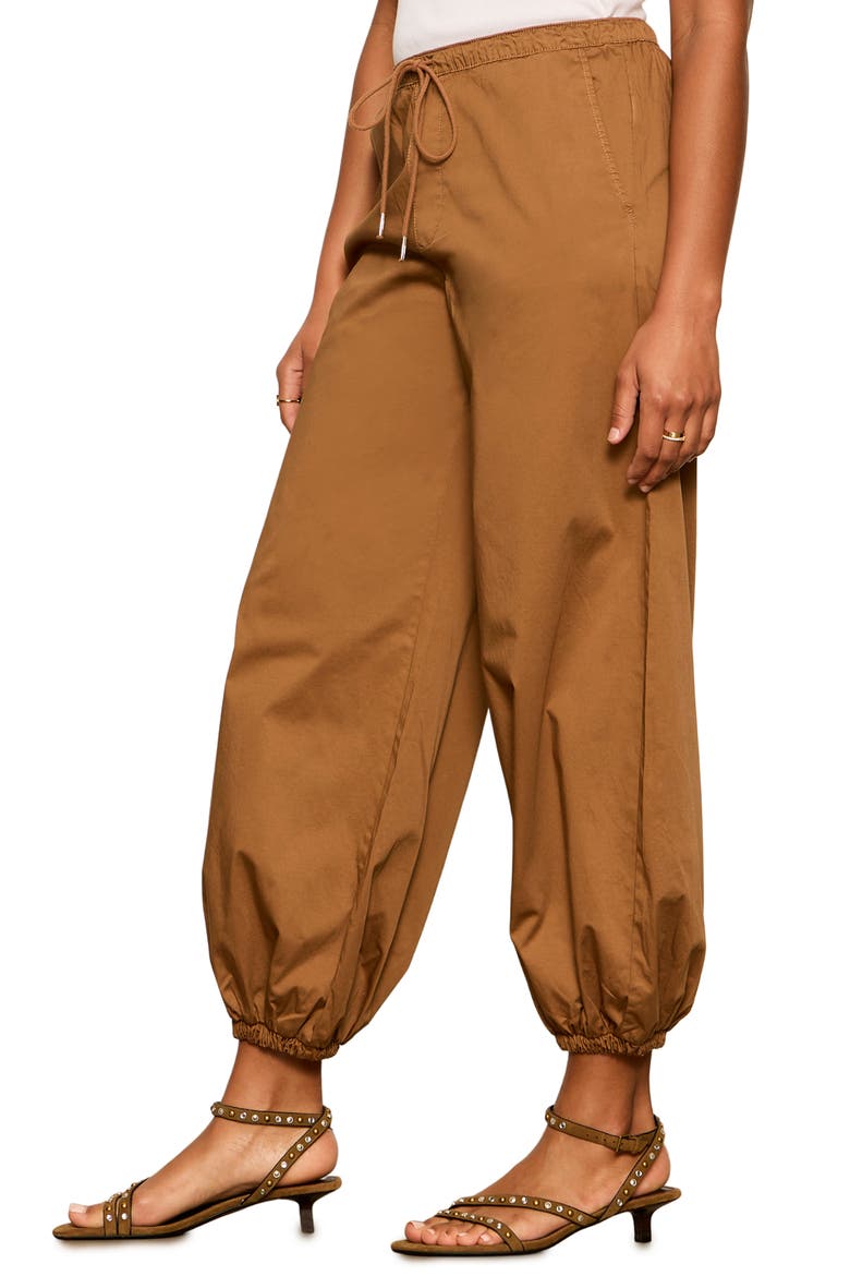Float On Stretch Cotton Balloon Pants, Alternate, color, TOASTED COCONUT BROWN