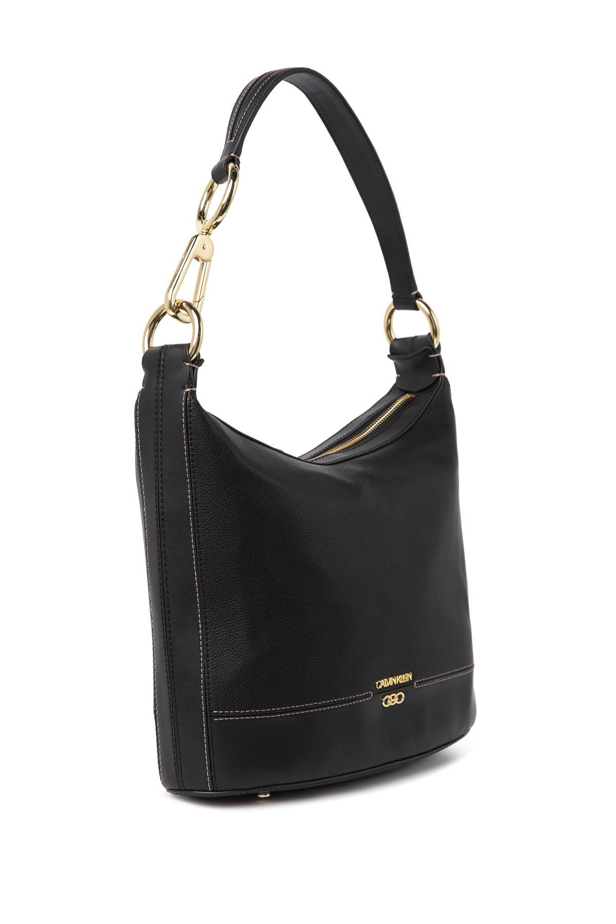 Calvin Klein Sophia Micro Pebble Leather Hobo Shoulder Bag, Alternate, color, 