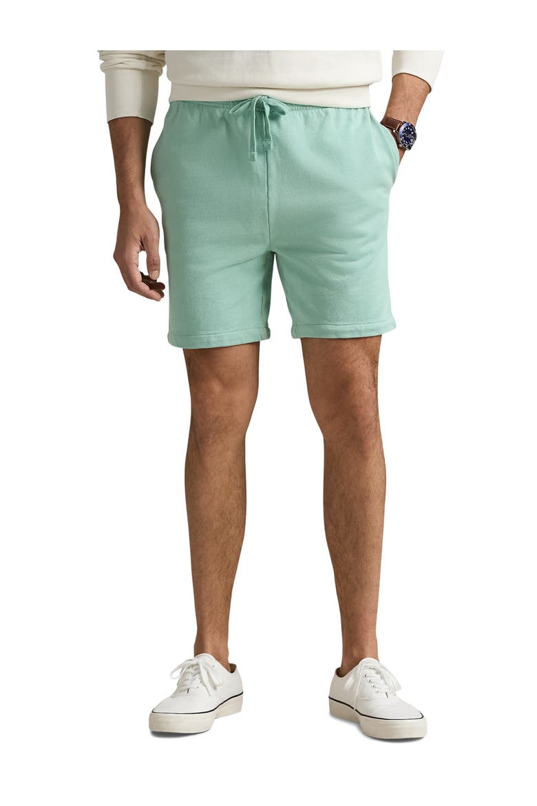 Big & Tall Loopback Fleece Shorts, Main, color, CELADON