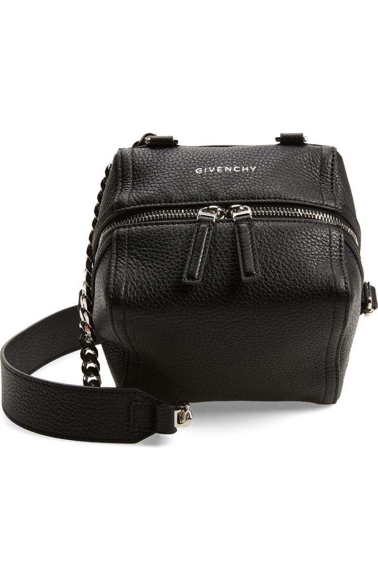 Givenchy Mini Pandora Leather Crossbody Bag, Main, color,