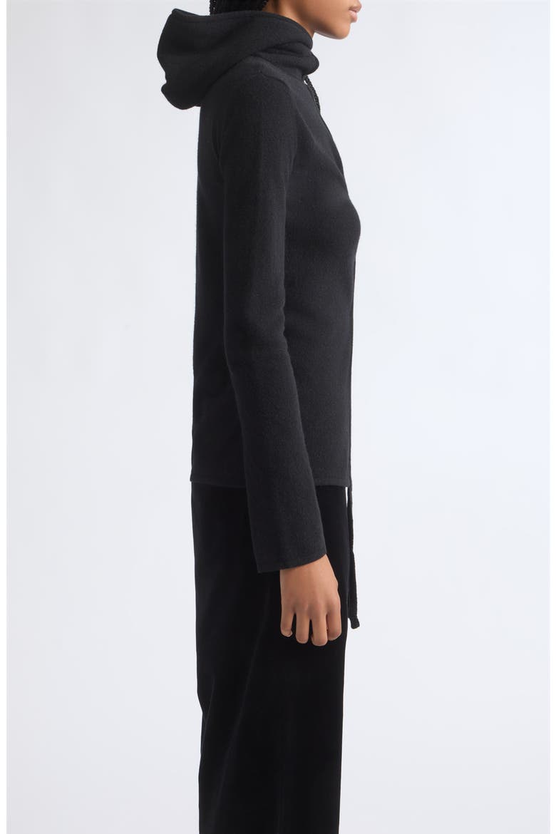 Hook and Eye Wool Hoodie, Alternate, color, CHARCOAL MELANGE