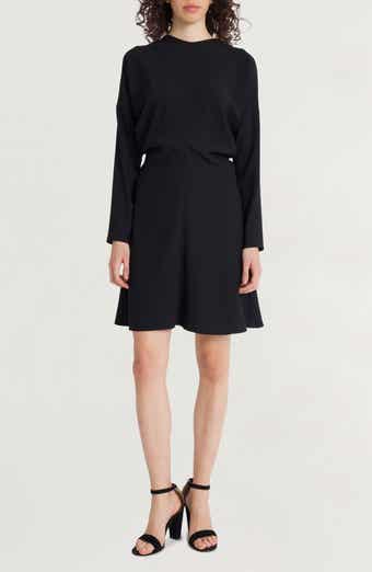Long Sleeve Fit & Flare Dress