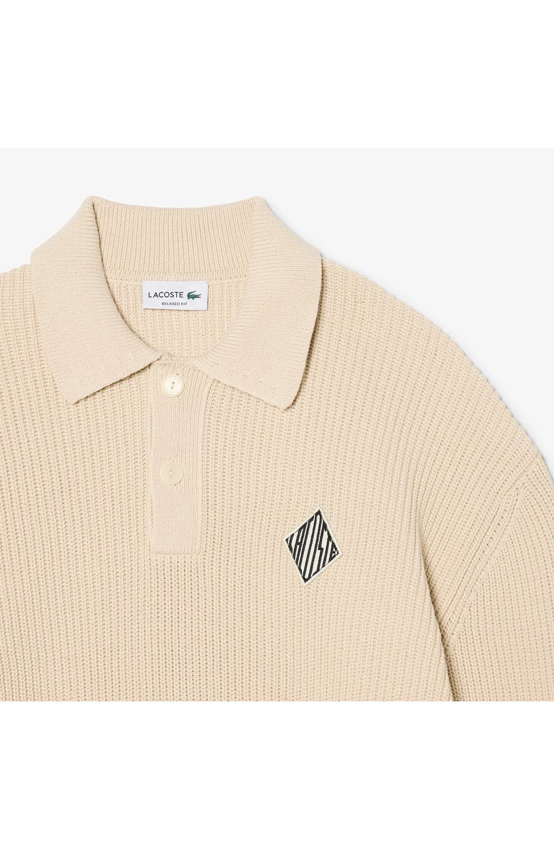 Lacoste Relaxed Fit Polo Sweater, Alternate, color, Powder