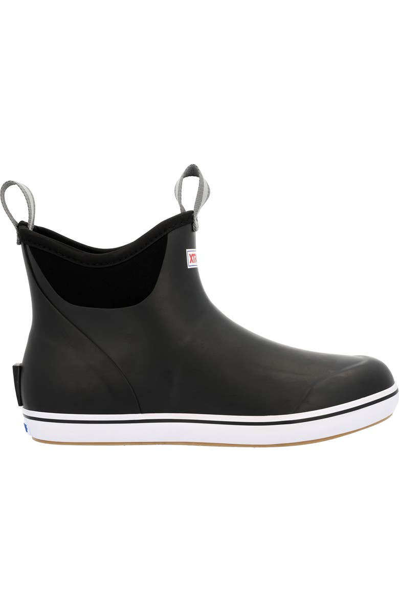 XTRATUF x Salmon Sisters Waterproof Ankle Deck Boot, Alternate, color, Black