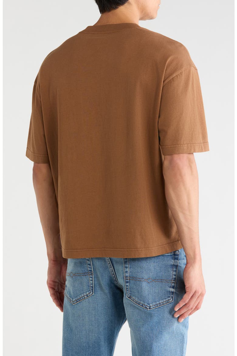 Boxy Short Sleeve Pocket T-Shirt, Alternate, color, BROWN PARTRIDGE