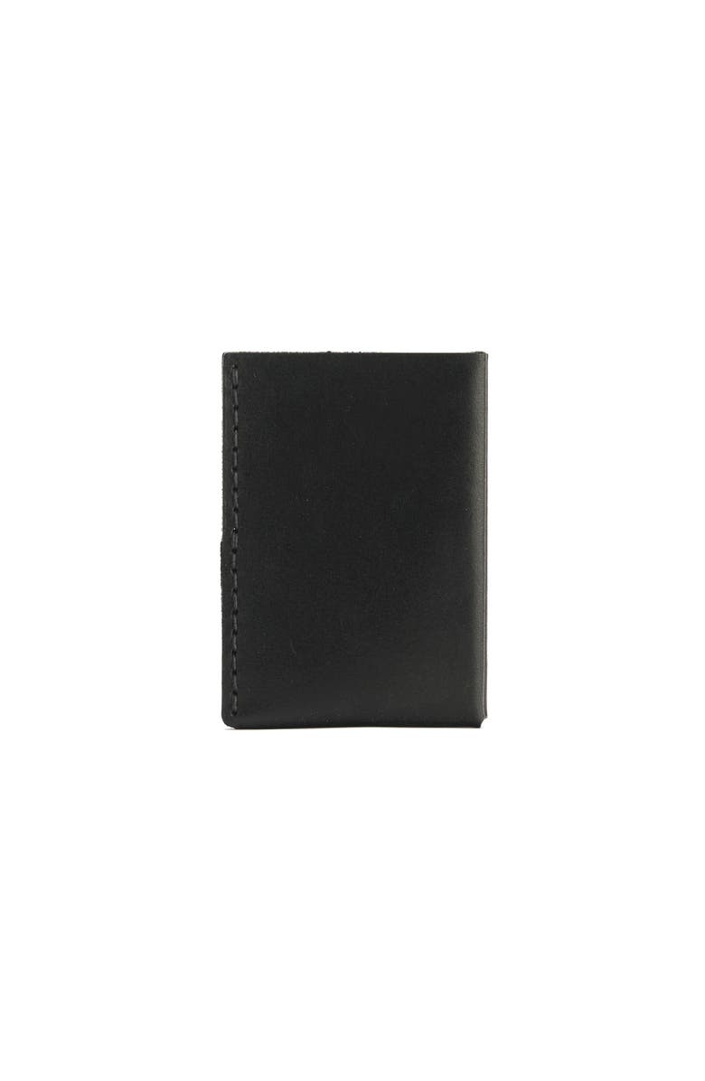 Ezra Arthur Minimalist Card Holder Wallet, Alternate, color, Black