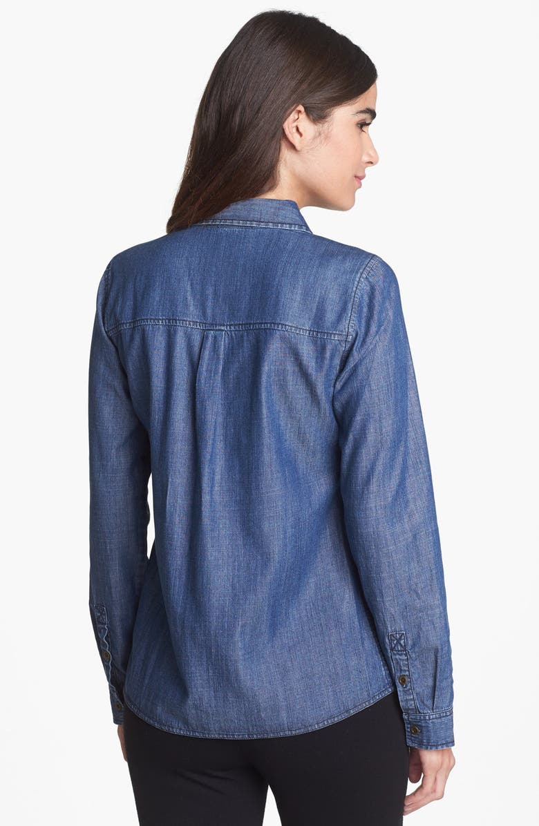 Eileen Fisher Denim Shirt, Alternate, color, 