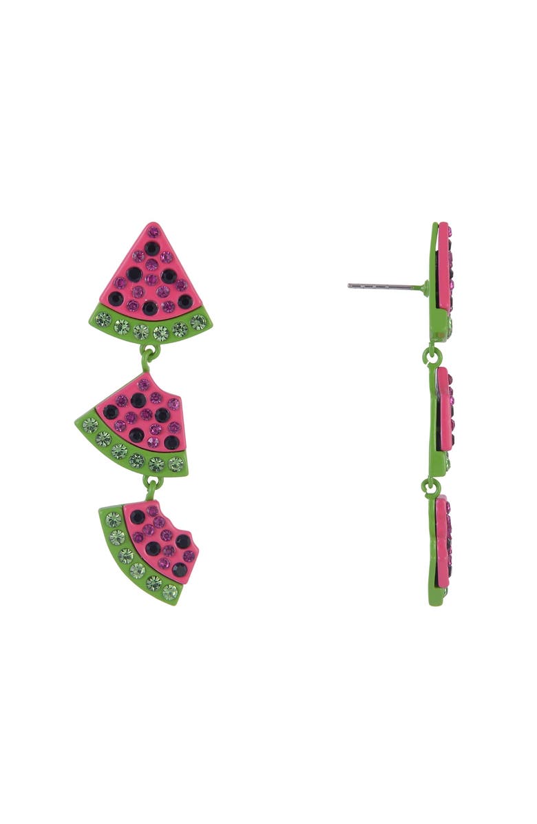 Hallmark Watermelon Linear Earrings, Alternate, color, Pink