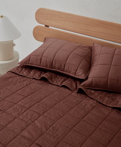 Pact Organic Quilt In Brown