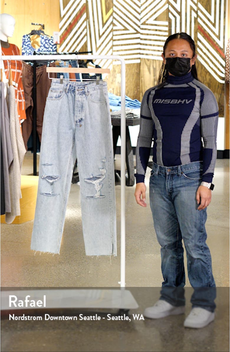 Brooklyn Jean Muse Split Straight Leg Jeans, sales video thumbnail