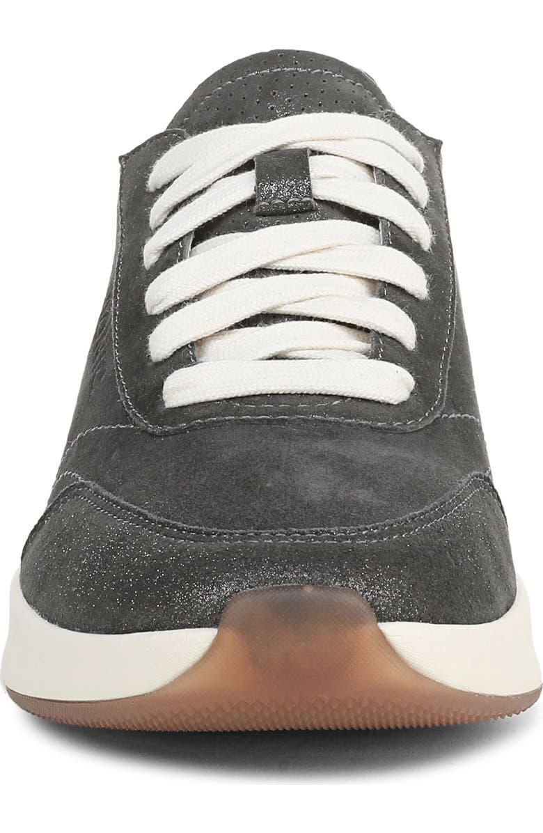 Vionic Uptown Metallic Suede Sneaker, Alternate, color, Polluted Silver