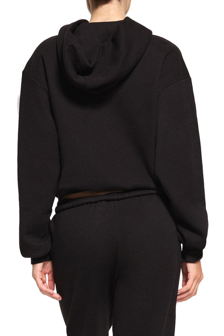 Cotton Blend Fleece Classic Pullover Hoodie, Alternate, color, ONYX