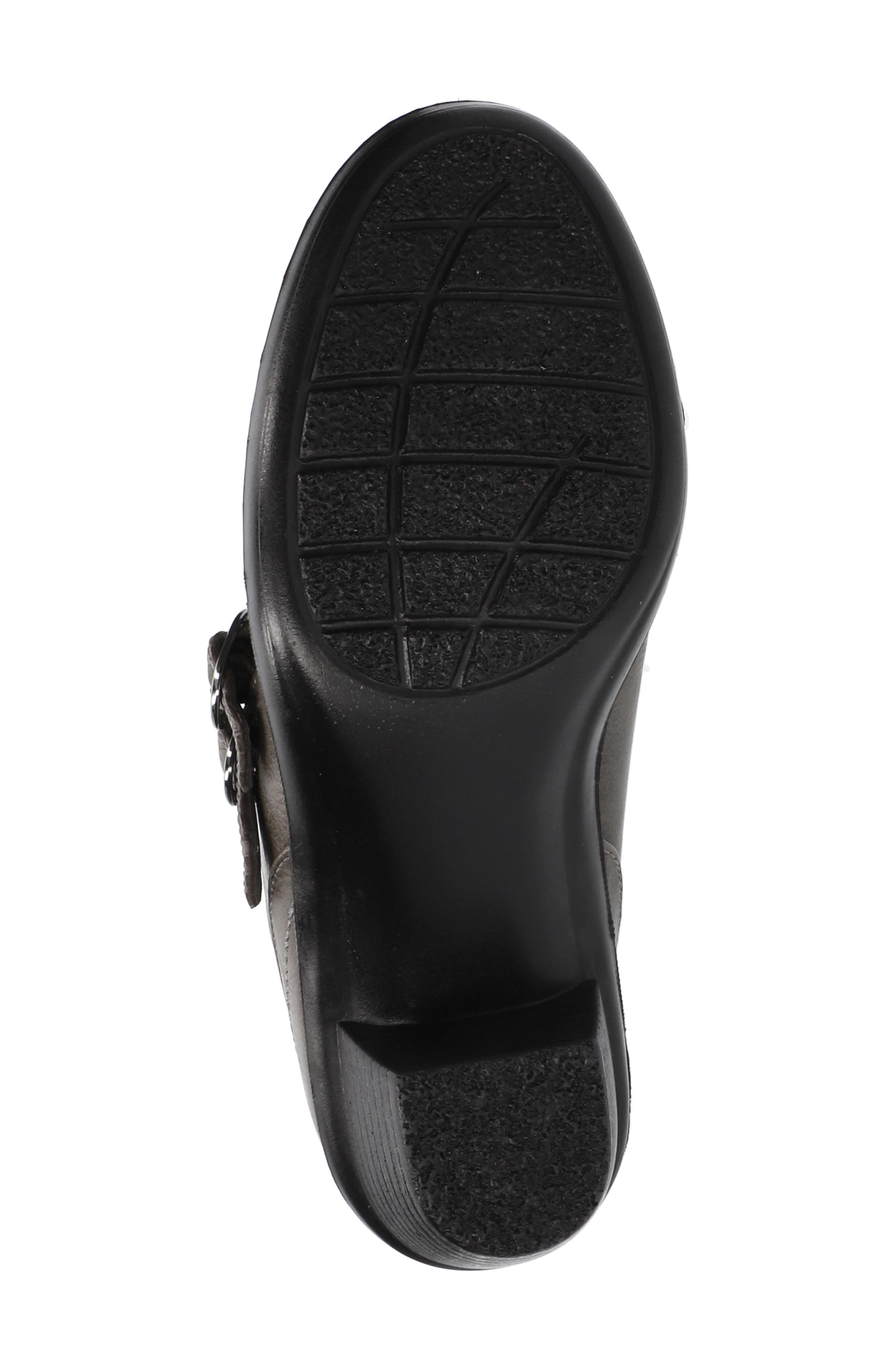 EASY STREET Stroll Faux Leather Clog, Alternate, color, Grey/ Grey Snake/ Gore